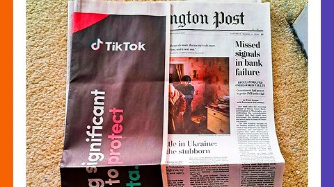 TikTok's MASSIVE Ad On WaPo's Sunday Paper 🟠⚪🟣 The NPC Show