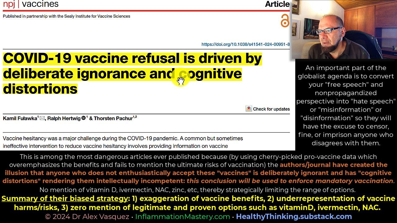 Vaccination propaganda 2024: : Justifying the international imprisonment and forced medicalization