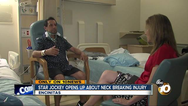 Star jockey opens up about neck breaking injury