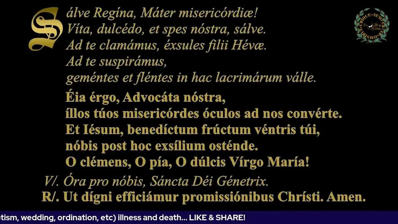 Latin Rosary; Sorrowful Mysteries