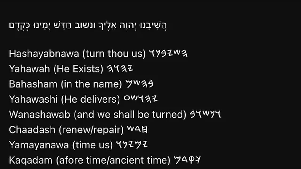 HEBREW PRAYER #114: PRAYER TO RENEW OUR DAYS AS OF OLD 👑🕍