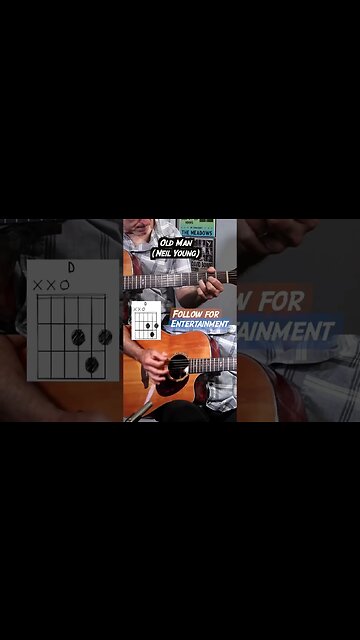 The acoustic guitar intro for Old Man by Neil Young #shorts