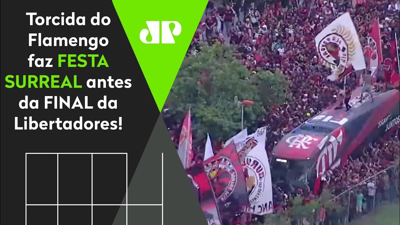 AEROFLA DE ARREPIAR! OLHA a FESTA da torcida do Flamengo no EMBARQUE para a FINAL da Libertadores!