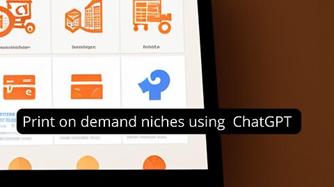 Unlimited print on demand niches using ChatGPT
