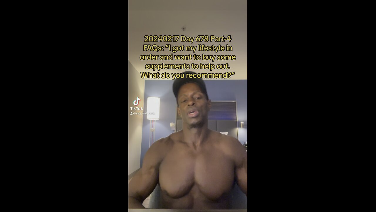 20240217 Day 678 Part-4 - FAQs: “I’ve locked in good habits. What supplements should I take?”