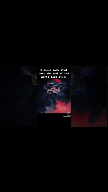 I asked AI What does the end of the world look like? #ai #vfx #shorts