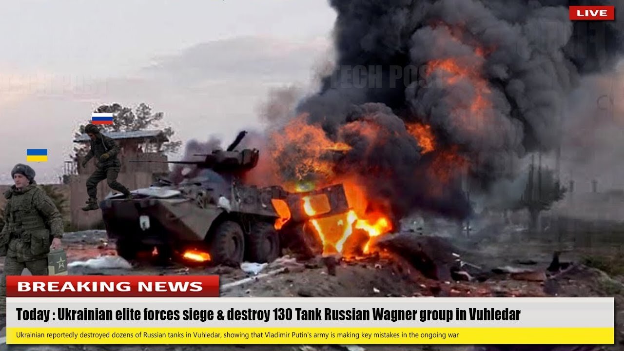 Today (Mar 04,2023) Ukrainian elite Kraken siege & destroy 130 Tank Russian Wagner group in Vuhledar