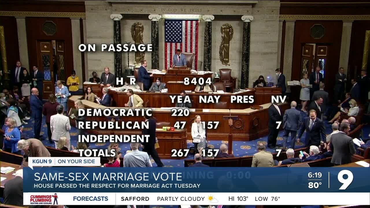 House passes Respect for Marriage Act Tuesday