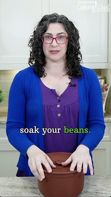 Very important to soak your beans!