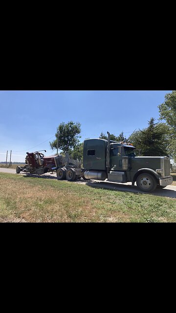 Truck Parts-Hauling Burnt Truck to the Bone Yard.