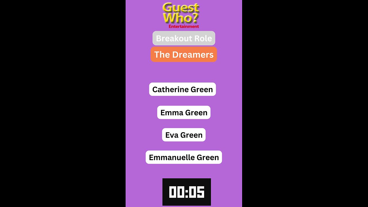Guest This Actress #133 Like A Quick Quiz? | The Dreamers