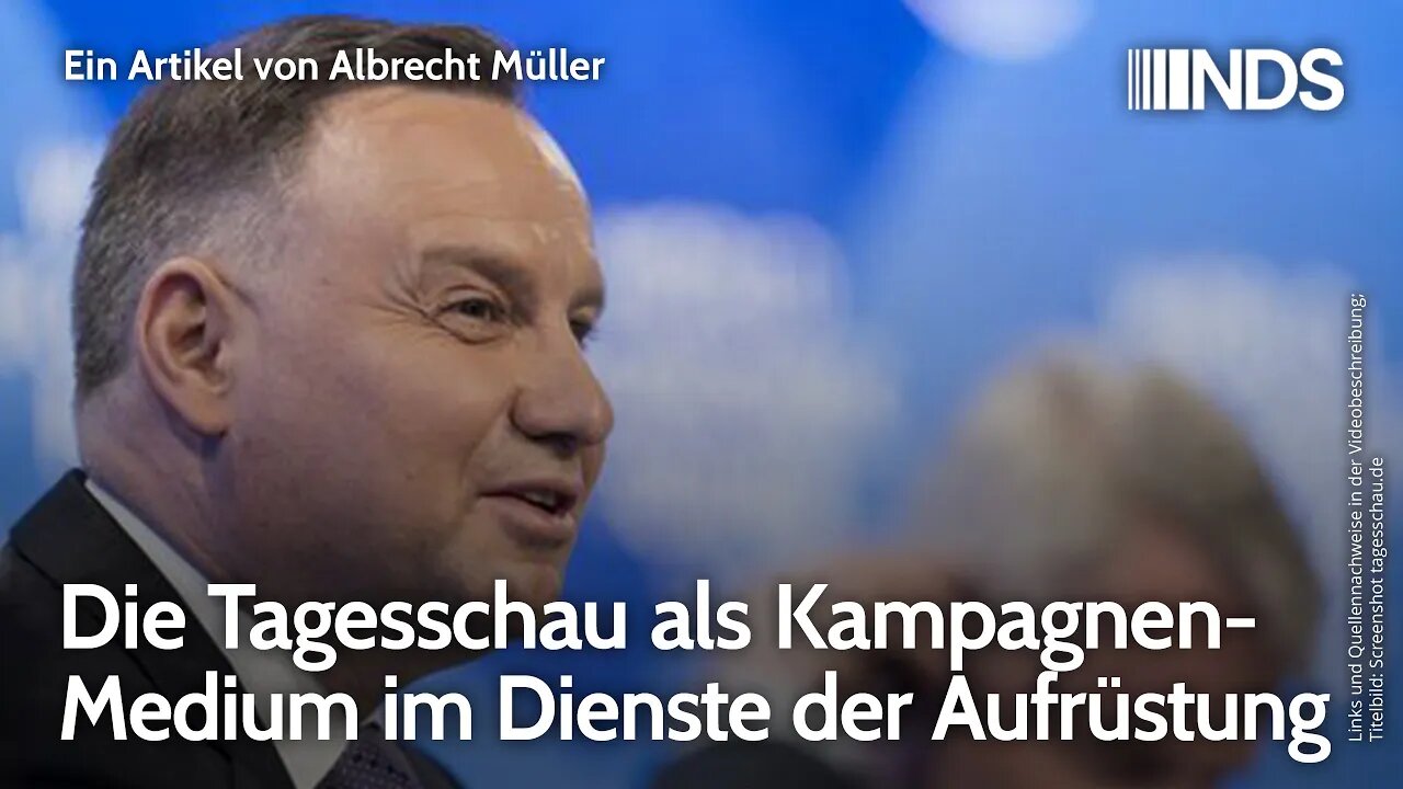 Die Tagesschau als Kampagnen-Medium im Dienste der Aufrüstung | Albrecht Müller | NDS-Podcast