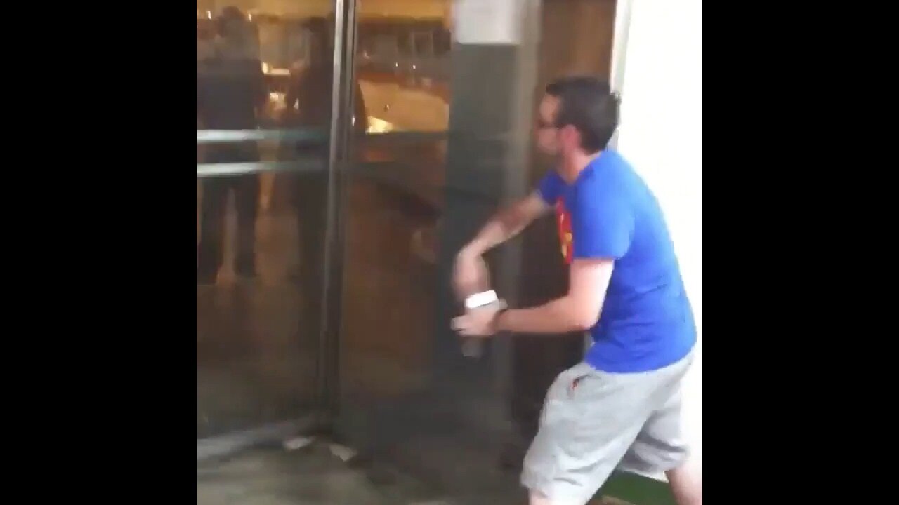 Some Low IQ Lads Playing Russian Roulette With A Revolving Door