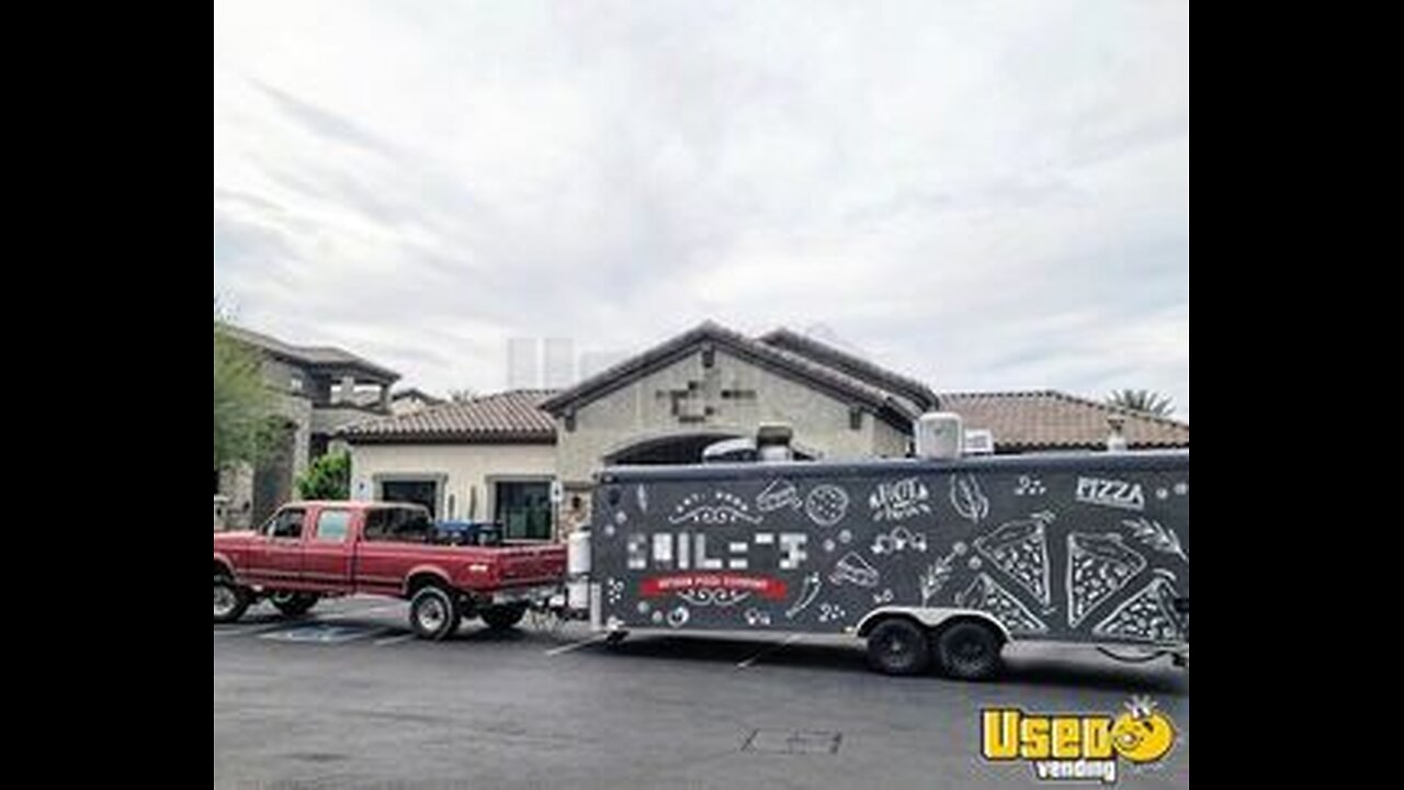 2023 8.5' x 24' Pizza Trailer with 2 ilFornino Pizza Oven and Fire Suppression System for Sale