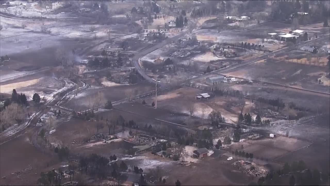 Chopper video shows devastation in Boulder County caused by Marshall Fire