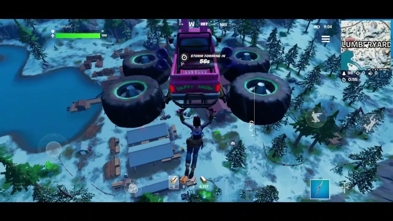 One of the heaviest landing in fortnite - fortnite battle royale - fortnite mobile gameplay