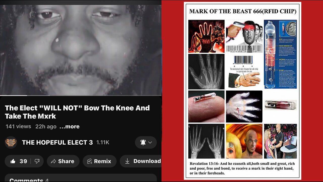 The ELECT WILL NOT Bow The Knee Nor Take The M-A-R-K #motb