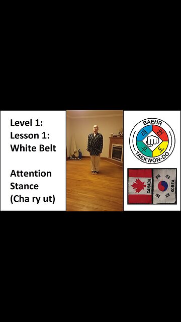 Baehr Taekwondo: 01-01: White Belt - Attention Stance