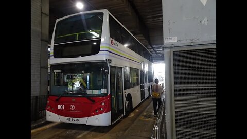 [天水圍特快接駁]港鐵巴士801行走K76線往天水圍行車片段