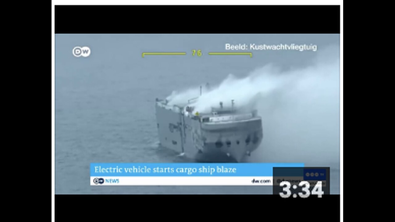 Norwegian shipping company has banned Electric Vehicles from its ferries, due to FIRE risk