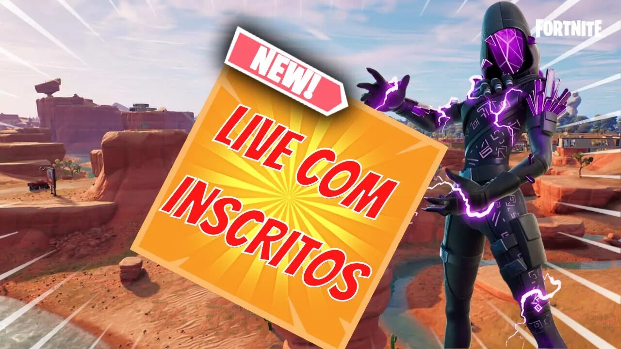 🔴LIVE COMPLETA DE FORTNITE GALERA COM INSCRITOS