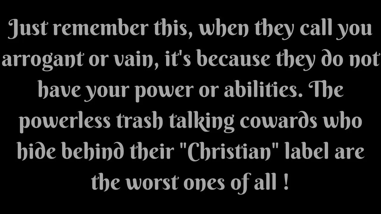 ALL OF YOU POWERLESS TRASH TALKING COWARD "CHRISTIANS" REALLY NEED TO STEP UP YOUR PROPHECY GAME !