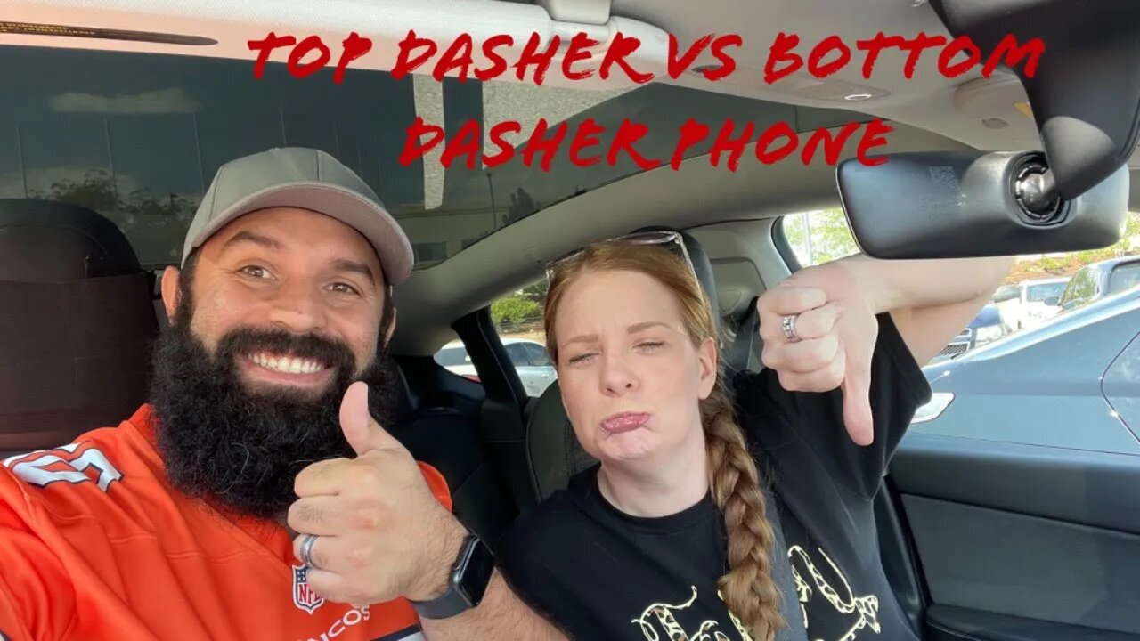 Top Dasher Phone VS Bottom Dasher Phone Lunch Shift