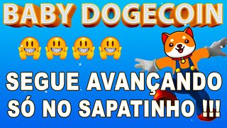 BABY DOGECOIN SEGUE AVANCANDO SÓ NO SAPATINHO !!!