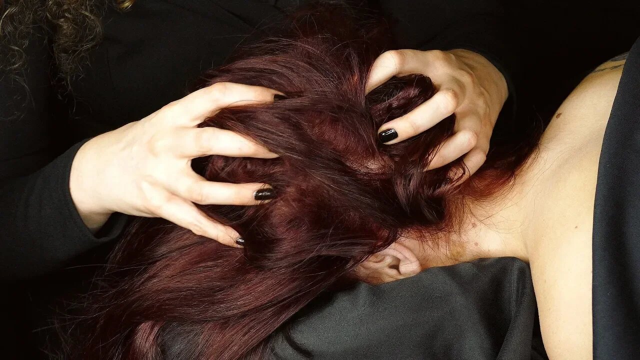 ASMR Scalp Massage & Head Scratching with Soft Whispers for Sleep ♥ Ultra Close Binaural Sounds