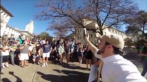 University of Texas, Austin- Sinners oppose gospel street preacher