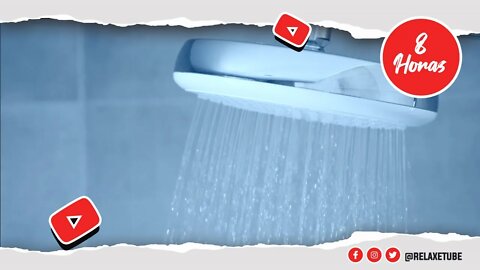 🎧 SOM DE UM CHUVEIRO LIGADO ÁGUA CORRENTE 🚿 TÉCNICA PARA ATINGIR O SONO RAPIDAMENTE 🕒 8 HORAS