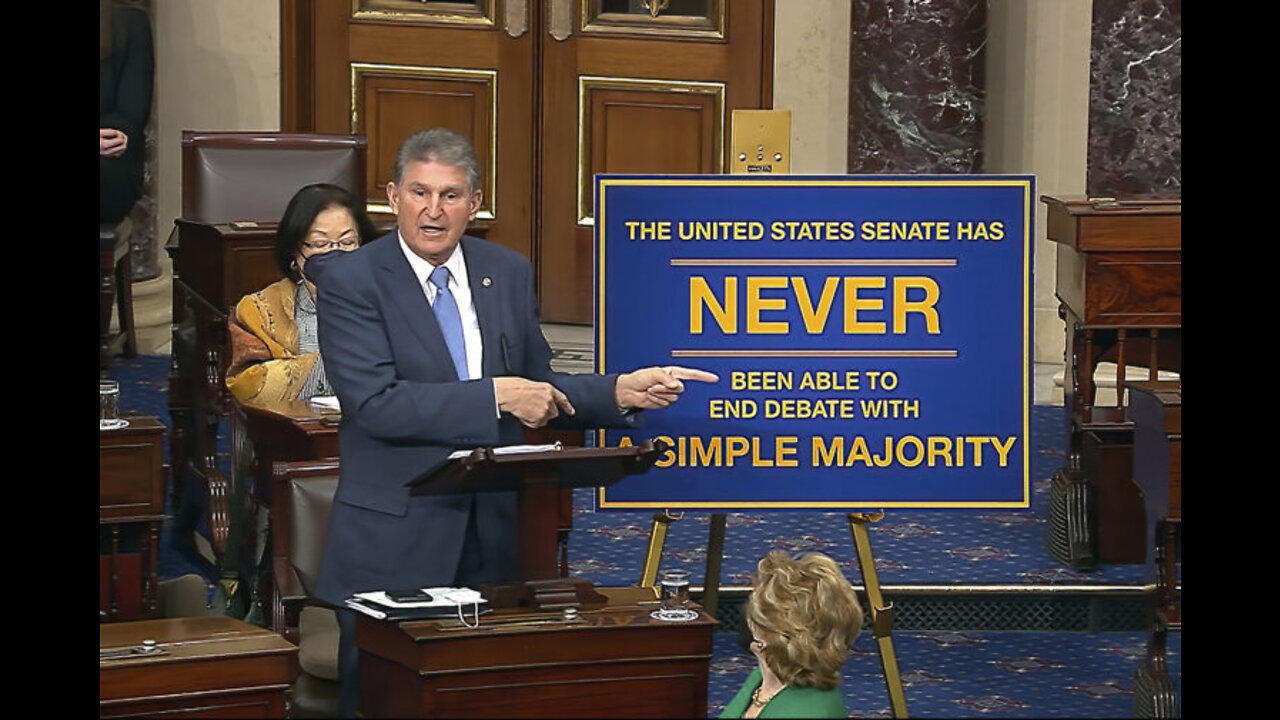 Joe Manchin (D-WV) Single-Handedly Stopping Biden’s Agenda! Wednesday Condemned ‘Perilous’ Filibuste