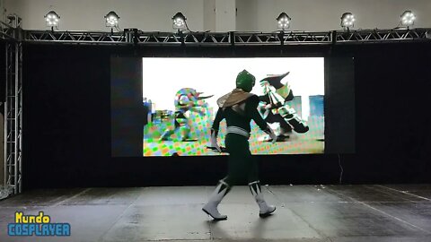 Apresentação Cosplay de Ranger Verde de Power Rangers no 25º Campinas Anime Fest (2022)