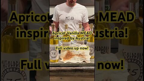 Apricot Vanilla MEADinspired by Austria!Full video up now! #mead #austria