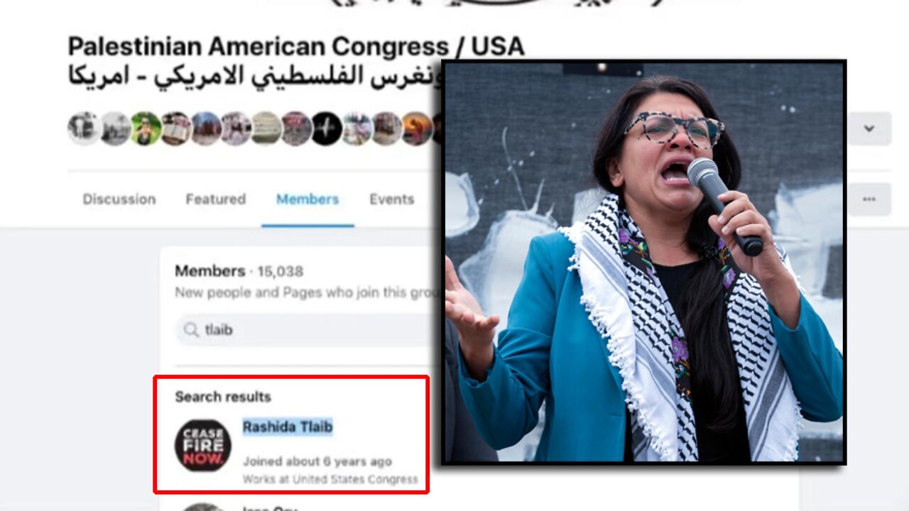 Was Is Rashida Tlaib in Facebook Group that Supports HAMAS