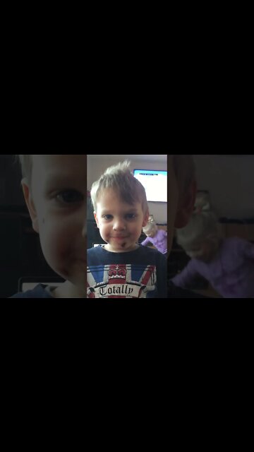 AnnaTommy of a chocolate cookie eater