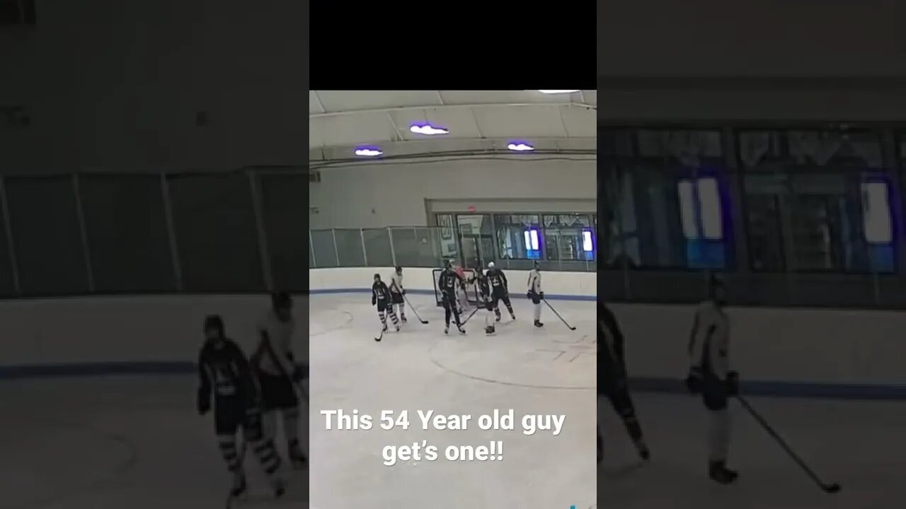1st of two goals I scored today Excellent play by the forwards to keep the puck in the zone!