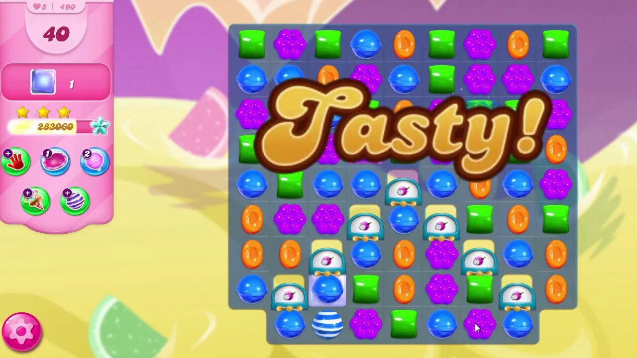 Candy Crush Saga Level 490