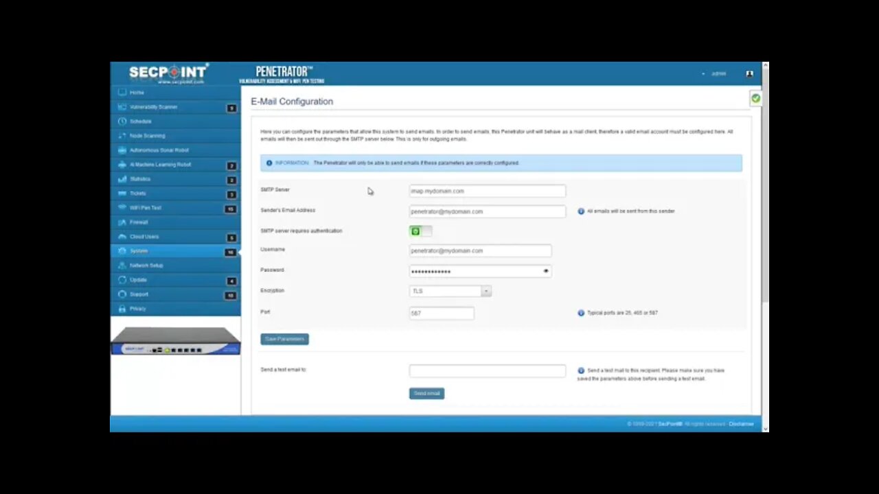 SecPoint Penetrator V52 Email Sender