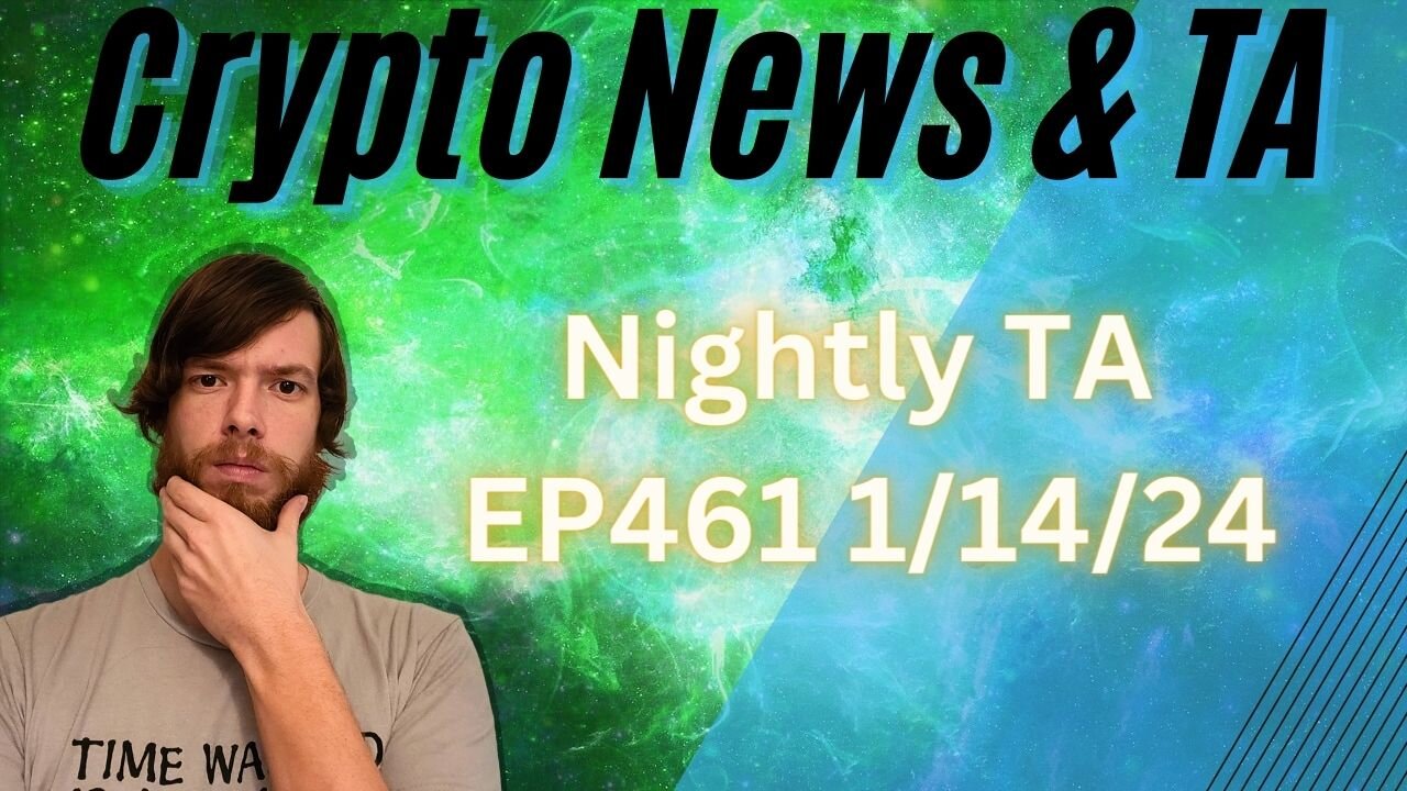 Nightly TA EP 461 1/14/24 #cryptocurrency #crypto #grt #btc #xrp #algo #ankr