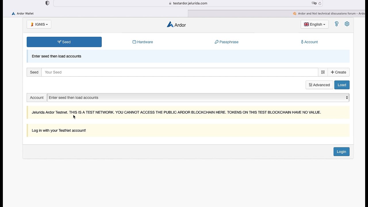 01 Explore Ardor testnet