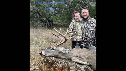 Hunting the Kissy Buck with my daughter