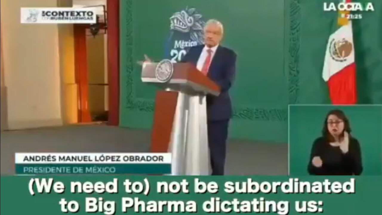 Mexico's President warns: "We must not submit to the dictates of Big Pharma"