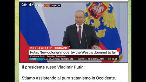 GRAZIE PRESIDENTE VLADIMIR PUTIN