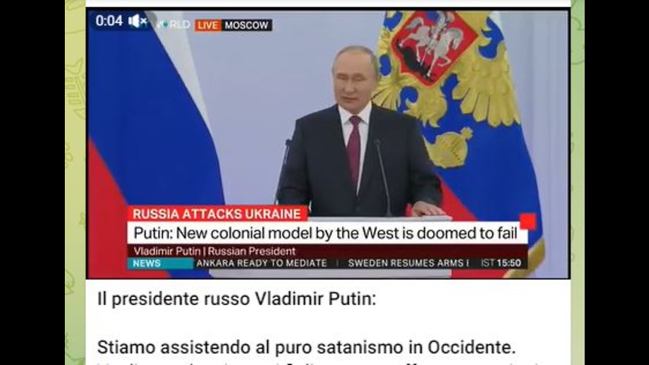 GRAZIE PRESIDENTE VLADIMIR PUTIN