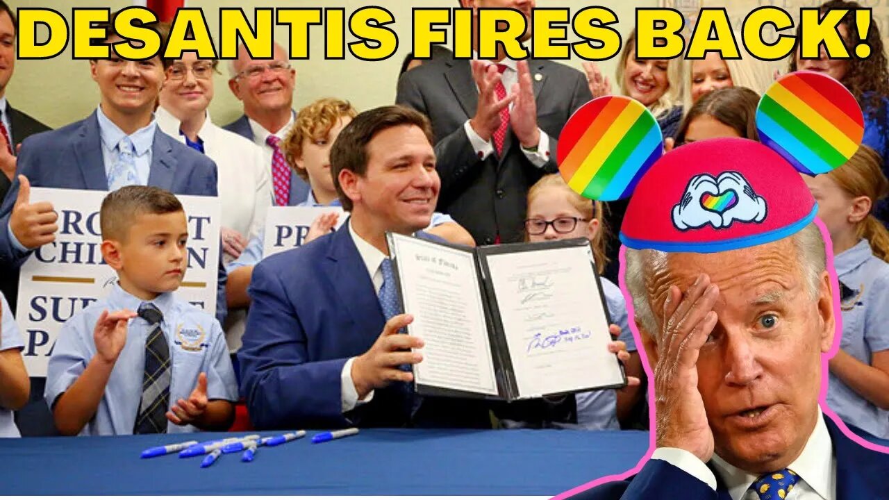 Florida Governor Ron DeSantis SLAMS Joe Biden for GOING AFTER The Parental Rights Bill!