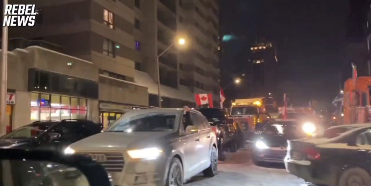 Canadians For Freedom Entering Eighth Day Of Protests In Ottawa