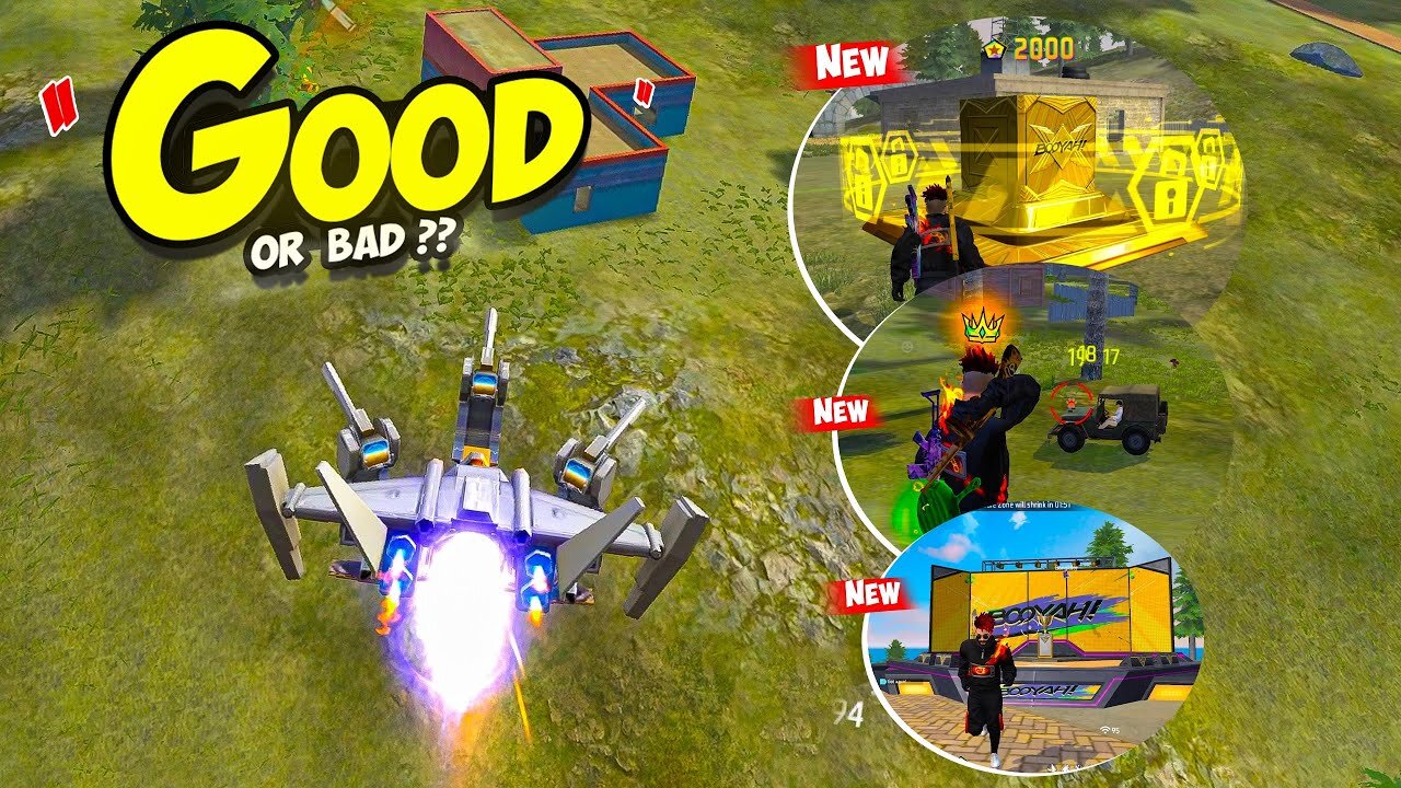 New Free Fire Update Good Or Bad ??🤔Flying Machine, King Crown👑 & Many More🔥NRZ