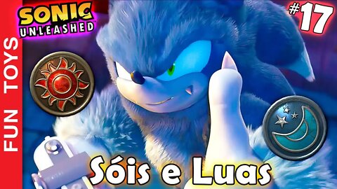 SONIC UNLEASHED #17 🔵 Uma cidade nova e Catando Sóis e Luas para poder entrar na próxima fase!