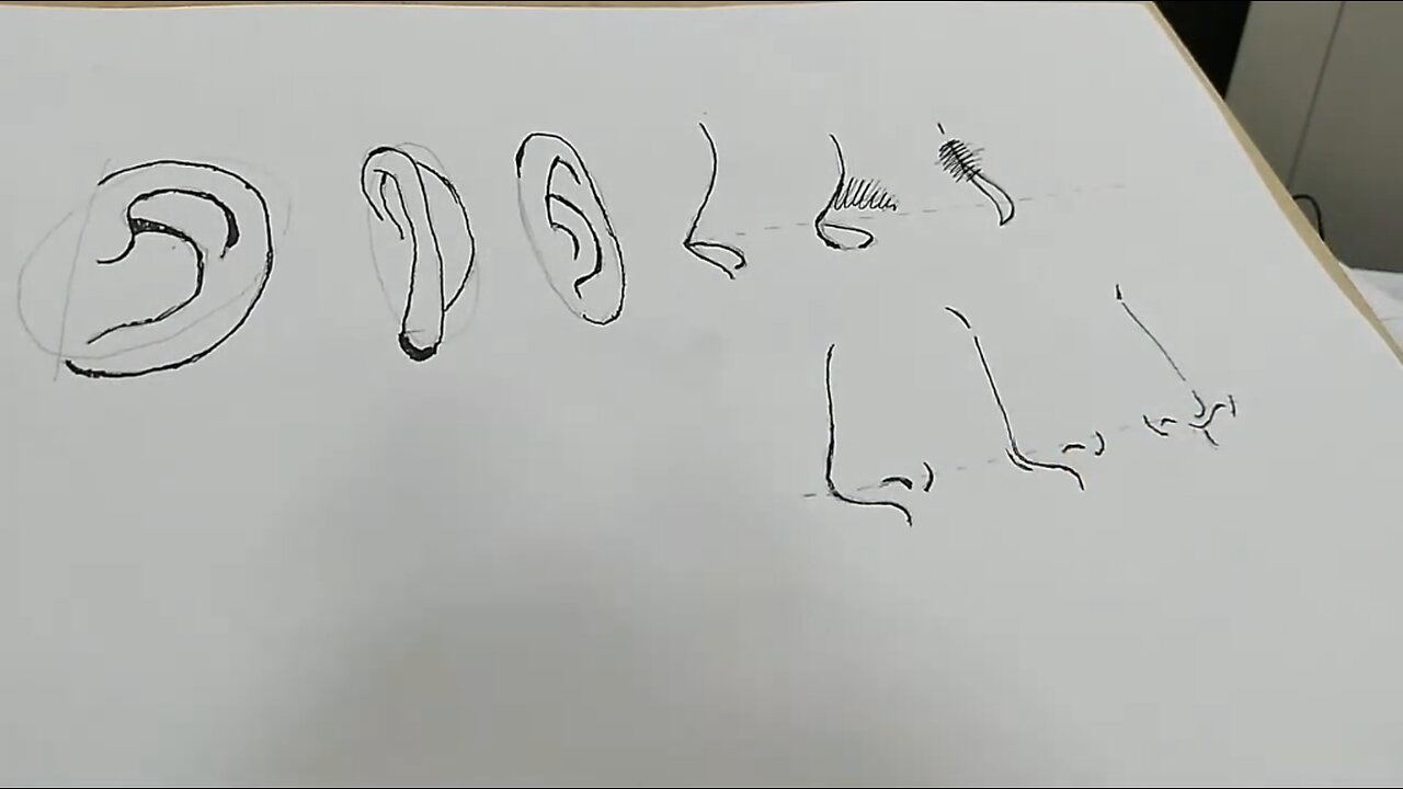 Como Desenhar Nariz e Orelha de Mangá e de Anime.